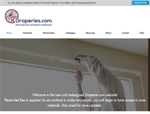 Tablet Screenshot of draperies.com